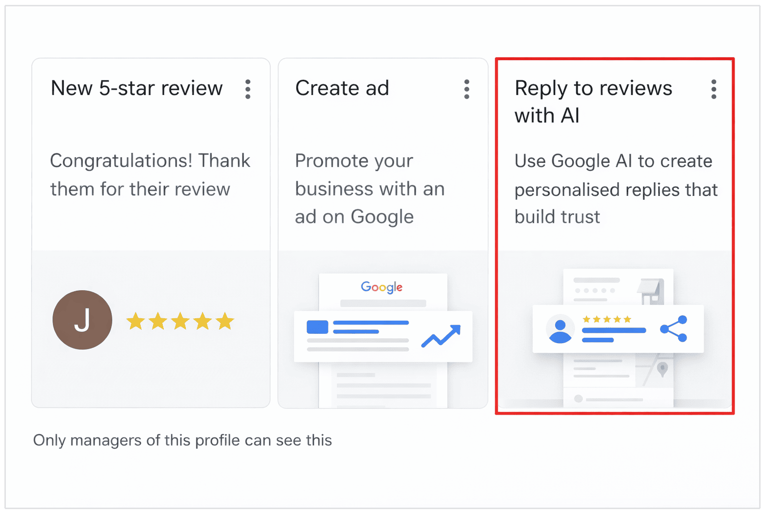 Reply to reviews with AI Google Business